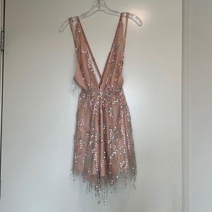 Pink sequins dress